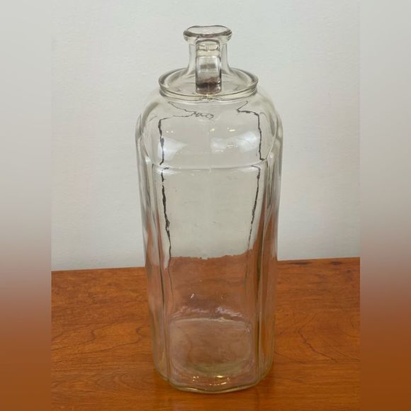 Vintage BRIGHT’S antique bottle with handle || Vintage glass bottle || antique - Picture 10 of 13